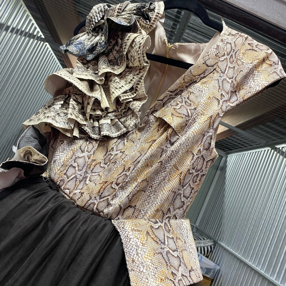 One of a kind snakeskin ball gown PERFECT FOR PROM